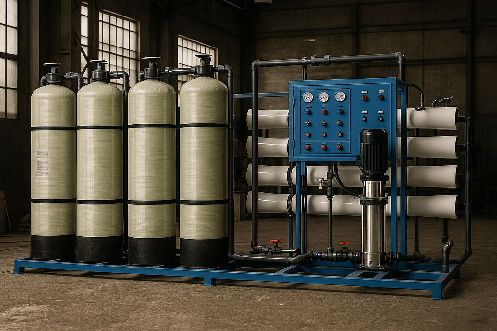 Reverse osmosis water treatment plant
